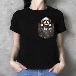 Pocket Custom T Shirts, Halloween, Personalized Gifts for Dog Lovers