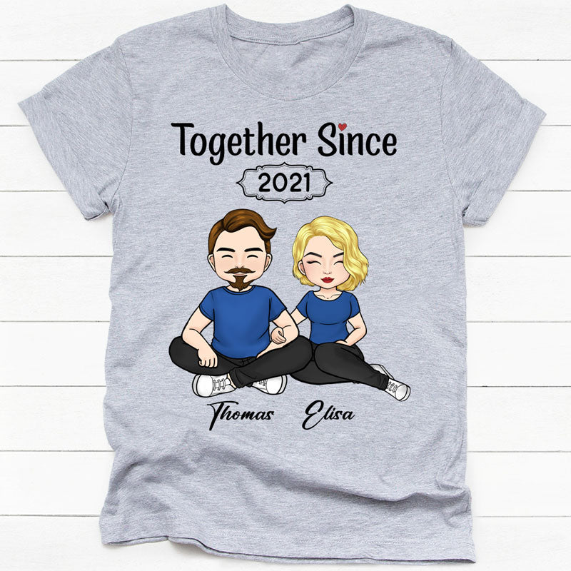 Together Since, Personalized Unisex Shirt, Anniversary Gifts For Couple