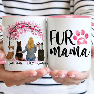 Fur Mama, Personalized Accent Mug, Gifts For Dog Lovers, Mother's Day Gifts