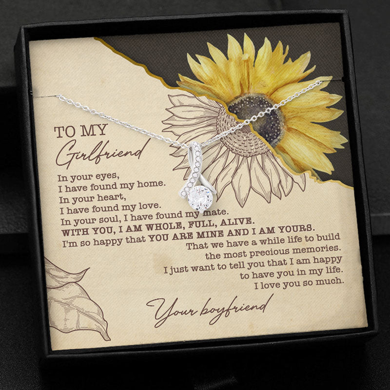 In Your Eyes, Personalized Luxury Necklace, Message Card Jewelry, Gifts For Her