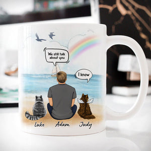 I Still Talk About You I Miss You, Customized Coffee Mug, Personalized Gift for Cat Lovers