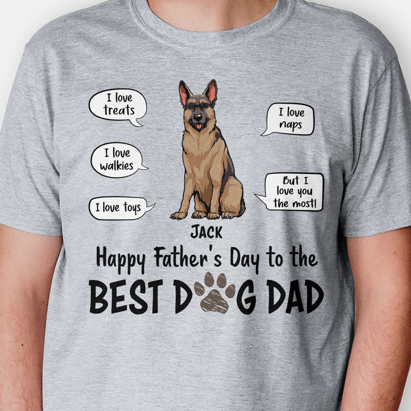 We Love Treats We Love Walkies, Personalized Father's Day Shirt, Custom Gifts For Dog Dad