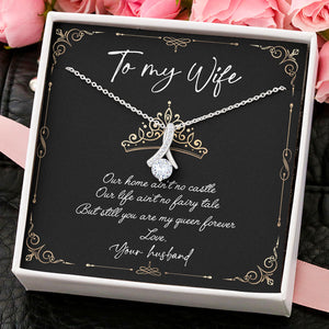 You Are My Queen Forever, Personalized Luxury Necklace, Message Card Jewelry, Gifts For Her