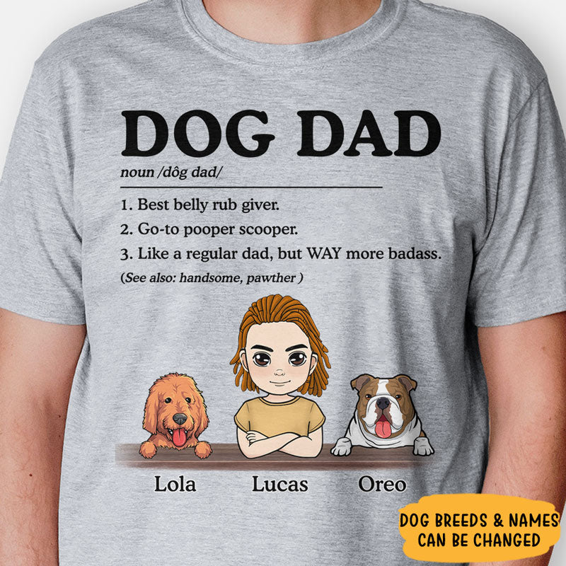 Dog Dad Best Belly Rub Giver, Personalized Shirt, Custom Gifts For Dog Lovers