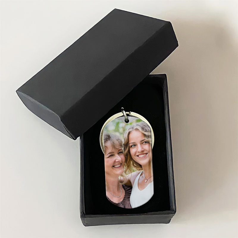 The Love Between Mother And Daughter, Personalized Keychain, Gifts For Mother, Custom Photo