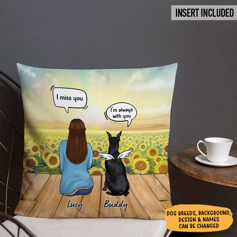 I Still Talk About You, Memorial Pillow, Personalized Pillows, Custom Gift for Dog Lovers