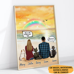 I Still Talk About You Couple, Memorial Gifts For Cat Lovers, Personalized Poster