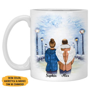 To My Husband In Heaven, Winter Street, Custom Mugs, Personalized Memorial Gift