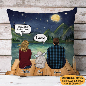 We Still Talk About You, Memorial Pillow, Personalized Pillows, Custom Gift for Cat Lovers