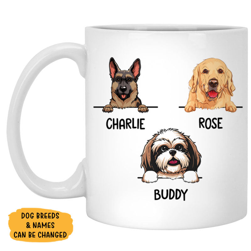 I Would Fight A Bear For You, Customized Mug, Personalized Gift for Dog Lovers