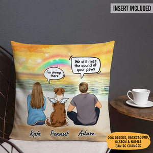 I Still Talk About You Couple, Memorial Pillow, Personalized Pillows, Custom Gift for Dog Lovers