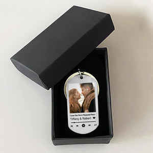 Custom Song Code, Personalized Keychain, Valentine's Day Gifts For Him, Custom Photo