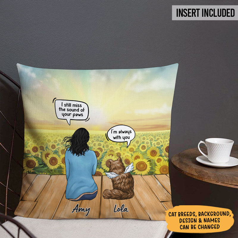 I Still Talk About You, Memorial Pillow, Personalized Pillows, Custom Gift for Cat Lovers