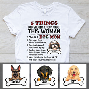 5 Things You Should Know About This Woman, Custom T Shirts, Personalized Gifts for Dog Lovers