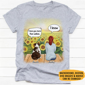 Mom Thanks For Picking Up Our Poop Conversation, Personalized Shirt, Gifts For Dog Lovers