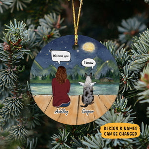 I Still Talk About You, Personalized Christmas Ornaments, Custom Memorial Gifts, Gift For Dog Lovers