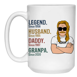 Legend Husband Since Year Old Man, Personalized Mug, Father's Day Gifts