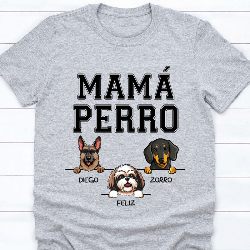 Dog Mom Spanish Espanol, Custom T Shirt, Personalized Gifts for Dog Lovers