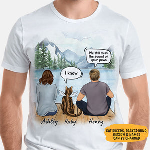 I Still Talk About You I Miss You Couple, Custom Shirt For Cat Lovers, Memorial Gifts