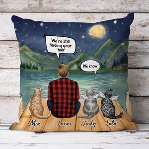 I Still Talk About You I Miss You, Personalized Memorial Pillows, Custom Gift for Cat Lovers