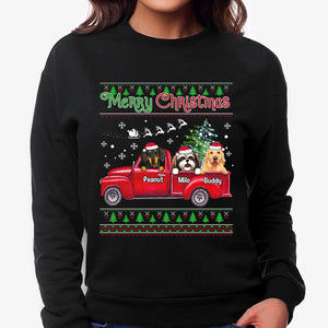 Merry Christmas, Personalized Custom Sweaters, T shirts, Christmas Gifts for Dog Lovers