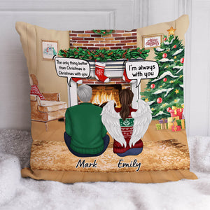 Still Talk About You Conversation, Christmas Memorial Gift, Personalized Pillow