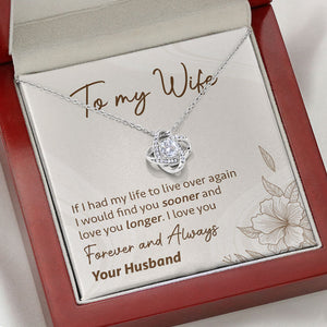 If I Had My Life To Live Over, Personalized Luxury Necklace, Message Card Jewelry, Gifts For Her