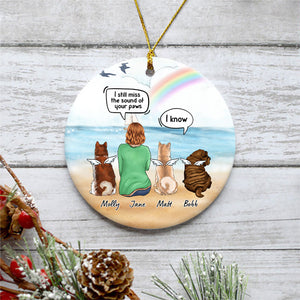 I Still Talk About You, Personalized Christmas Ornaments, Custom Memorial Gifts, Gift For Dog Lovers