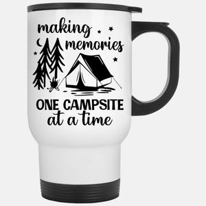 Making Campsite Memories, Personalized Camping Travel Mug, Gift For Camping Couple