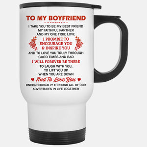 I Promise To Encourage You, Winter Street, Personalized Travel Mug, Anniversary Gifts