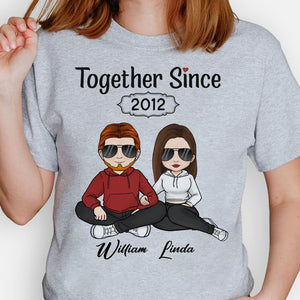 Together Since, Personalized Unisex Shirt, Anniversary Gifts For Couple