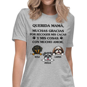 Thanks For Picking Up My Poop Spanish Espanol, Father's Day Gift, Personalized Shirt, Custom Gifts for Dog Lovers