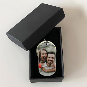 The Love Between You And Me, Personalized Keychain, Gifts For Him, Custom Photo