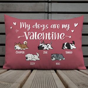 My Dogs Are My Valentine, Personalized Pillows, Custom Dog Pillow, Custom Gift For Dog Lovers