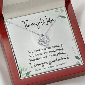 Together We Are Everything, Personalized Luxury Necklace, Message Card Jewelry, Gifts For Her