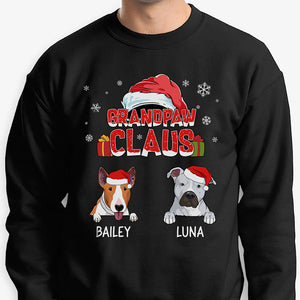 Grandpaw Claus, Personalized Custom Sweaters, T Shirts, Christmas Gifts