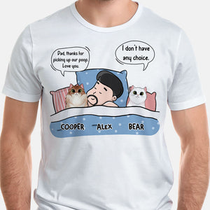 Wake Up And Feed Me Cat Conversation, Personalized Shirt, Custom Gifts For Cat Lovers