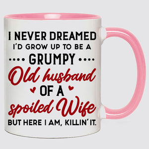 Grumpy Old Husband, Personalized Funny Mug, Valentine's Day Gift For Him