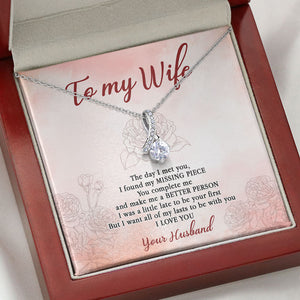 The Day I Met You, Personalized Luxury Necklace, Message Card Jewelry, Anniversary Gift For Her