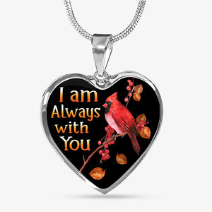 I Am Always With You, Luxury Picture Necklace, Unique Custom Engrave Heart Pendant