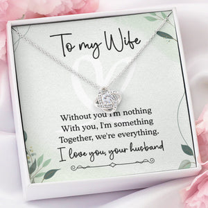 Together We Are Everything, Personalized Luxury Necklace, Message Card Jewelry, Gifts For Her