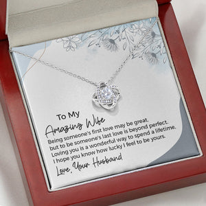 To Be Someone's Last Love, Personalized Luxury Necklace, Message Card Jewelry, Gifts For Her