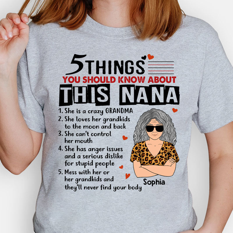 Custom Grandma Quotes, Old Woman, Personalized Shirt, Gifts for Grandma