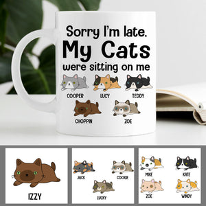 Late Cats, Custom Coffee Mug, Personalized Gifts for Cat Lovers