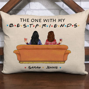 The One With My Bestfriend, Personalized Pillows, Besties Gift, Custom Gifts For Bestfriend