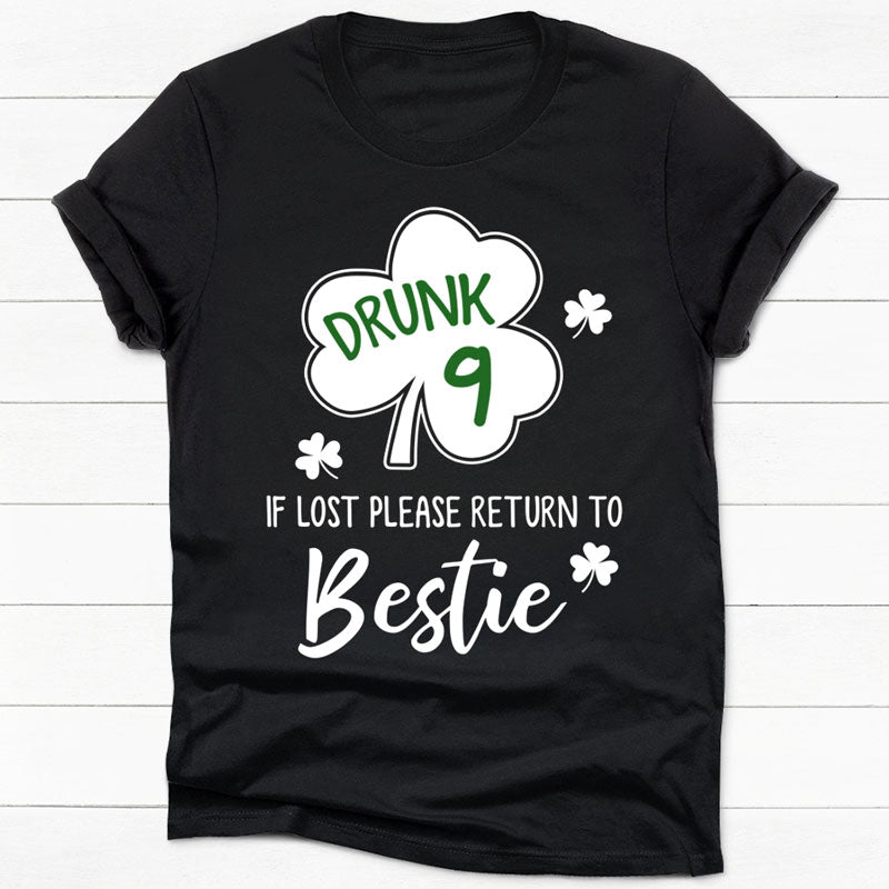 Drunk 1 Drunk 2, Personalized Shirt For Besties, St. Patrick's Day Gifts