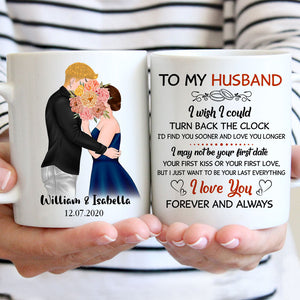 I Wish I Could Turn Back The Clock Valentine, Personalized Mug, Valentine Gift For Him