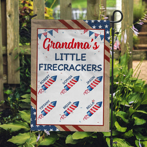 Custom Little Firecrackers, Custom Flags, Personalized Decorative Garden Flags