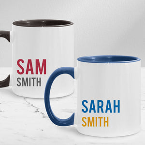 Personalized Name Mug, Custom Mug, Gift For Him