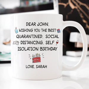 Wishing you the best Birthday Customized Coffee Mug, Personalized Birthday Gifts